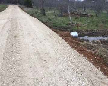 Land Clearing performed for road construction