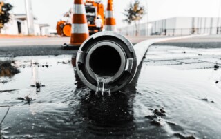 drainage problems - cross section of drain concept image.
