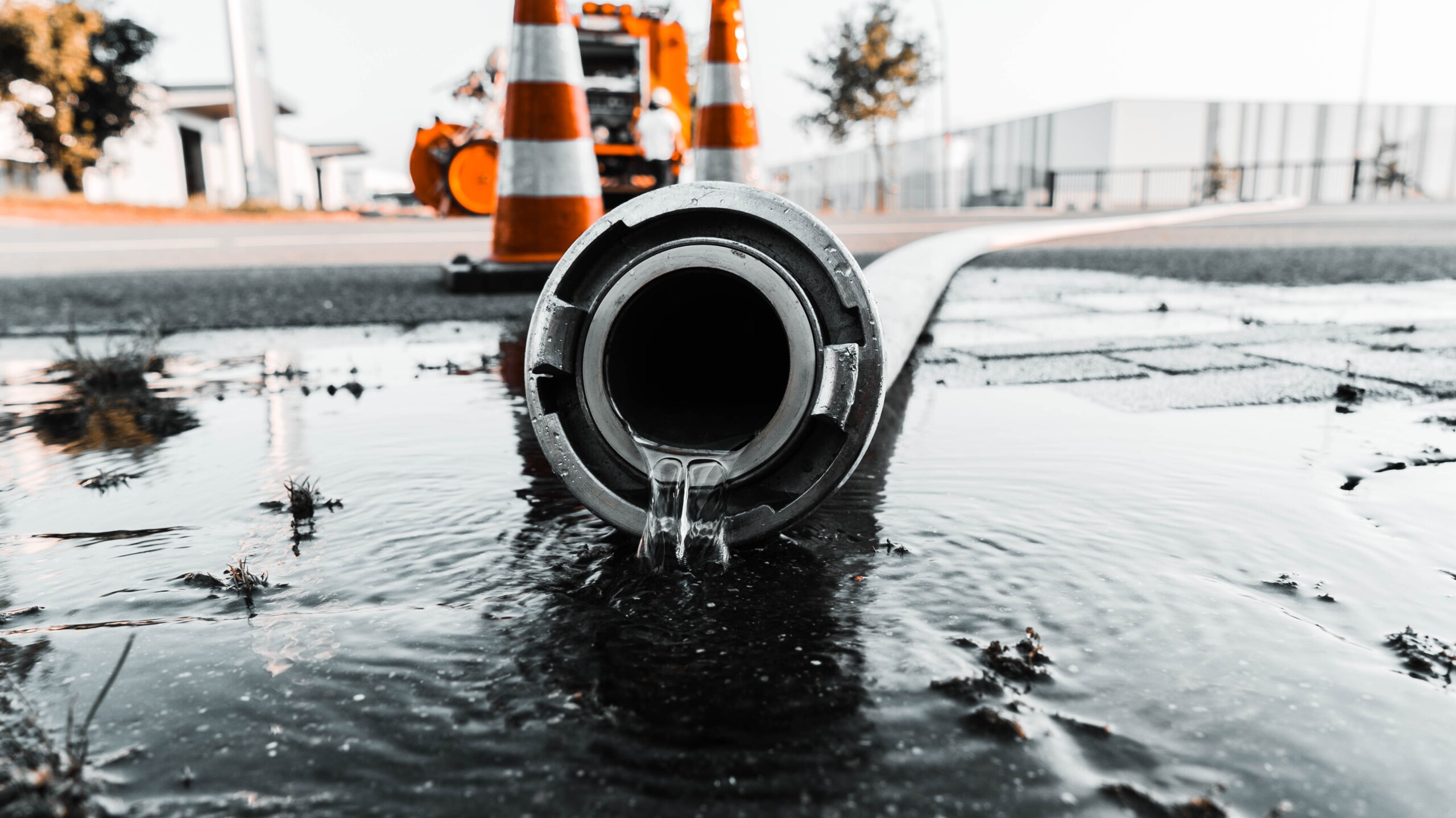 drainage problems - cross section of drain concept image.