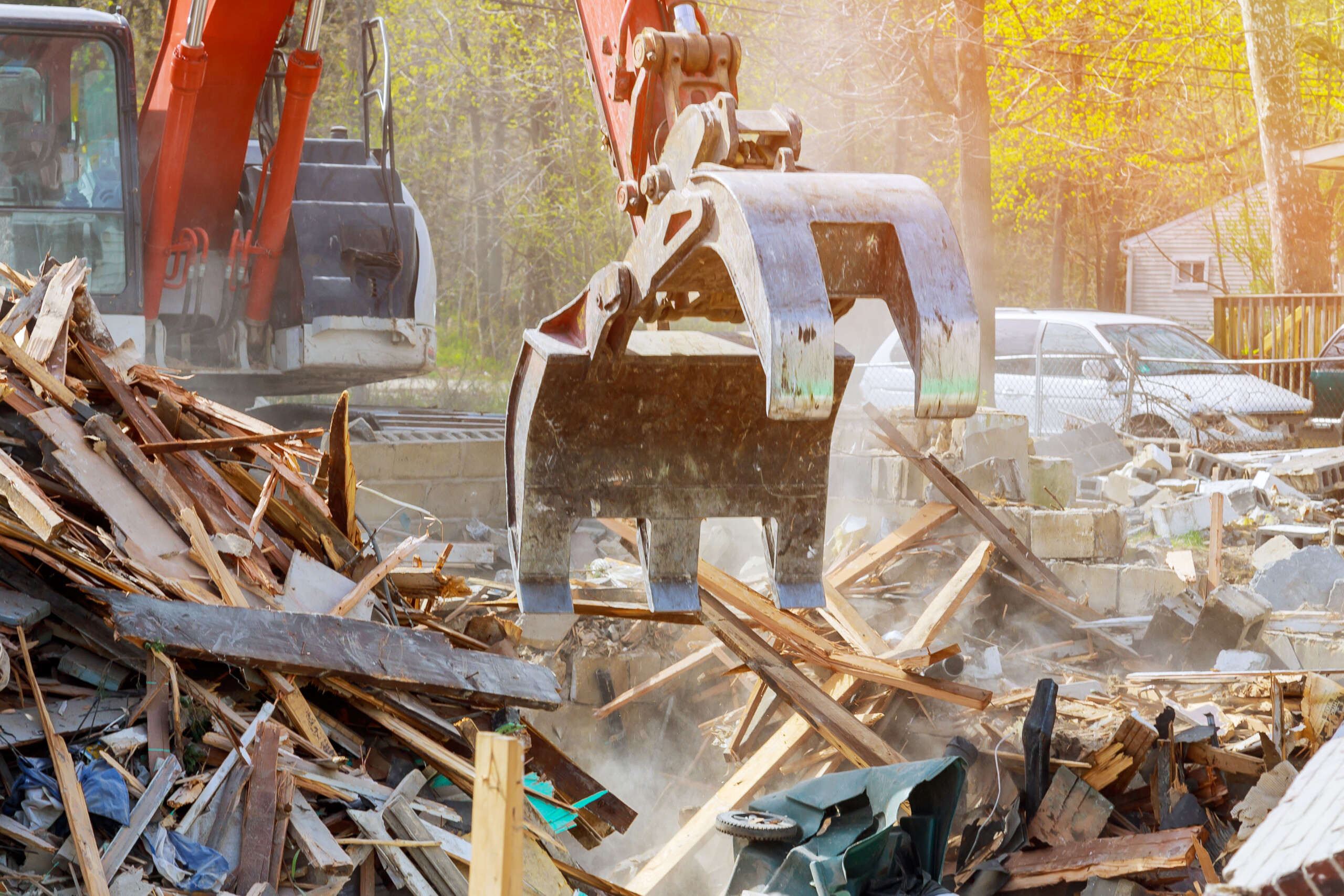 demolition contractor, concept image.